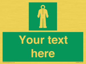 Custom sign safe condition Survival clothing